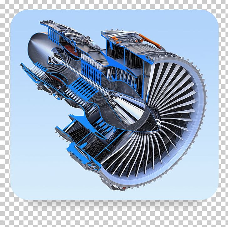 Jet Engine Turbofan Turbine PNG, Clipart, Aircraft Engine, Blue Background, Compressor, Cross Section, Engine Free PNG Download