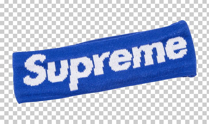 Supreme T-shirt Headband Polar Fleece Lining PNG, Clipart, Blue, Brand, Clothing, Clothing Accessories, Electric Blue Free PNG Download