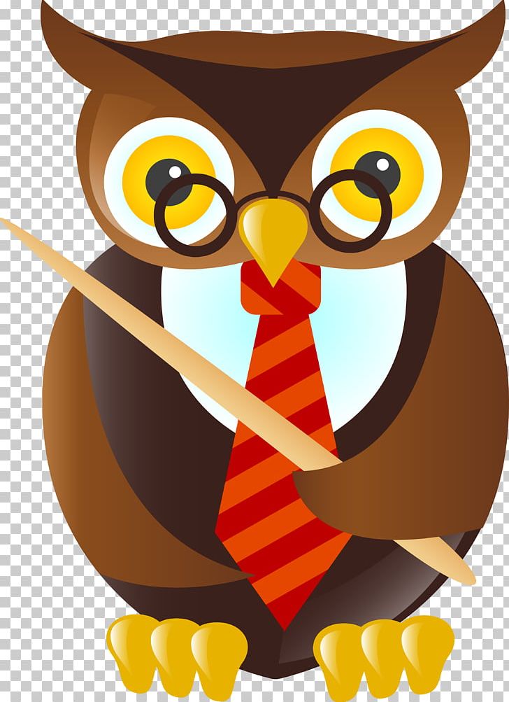 School Teacher Owl PNG, Clipart, Animals, Beak, Bird, Bird Of Prey, Cartoon Free PNG Download