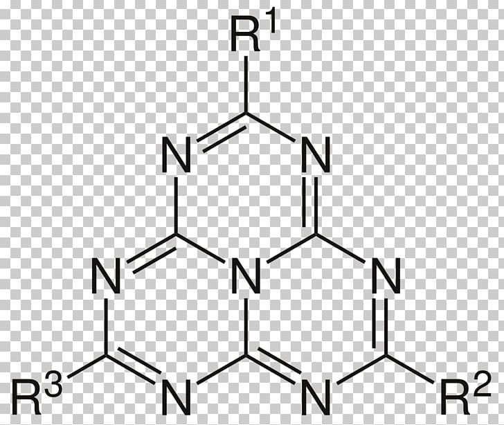 Heptazine Chemistry Triazine Molecule Chemical Compound PNG, Clipart, 18diazabicyclo540undec7ene, Adenosine Receptor, Angle, Area, Caffeine Free PNG Download