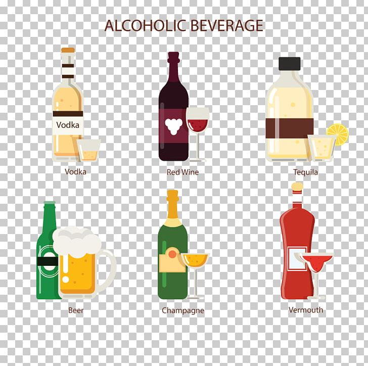 Vodka Champagne Wine Beer Tequila PNG, Clipart, Alcohol, Alcoholic Drink, Beer, Bottle, Bottled Water Free PNG Download