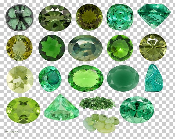 Emerald Gemstone Color Chart