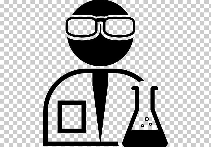 Laboratory Technician Computer Icons Scientist Chemistry PNG, Clipart, Area, Artwork, Black And White, Brand, Chemical Free PNG Download