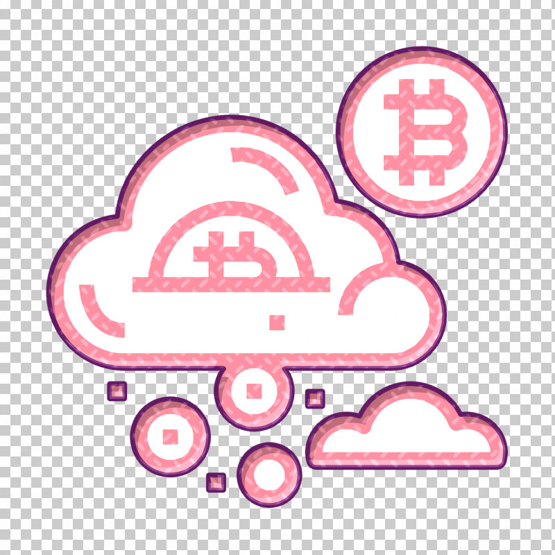 Bitcoin Icon Cloud Icon Blockchain Icon PNG, Clipart, Bitcoin Icon, Blockchain Icon, Circle, Cloud Icon, Pink Free PNG Download