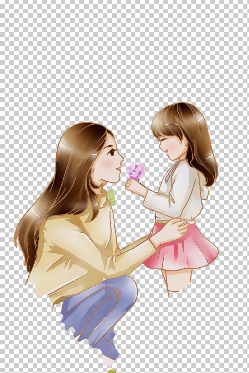 Cartoon Mother Child Gesture Finger PNG, Clipart,  Free PNG Download