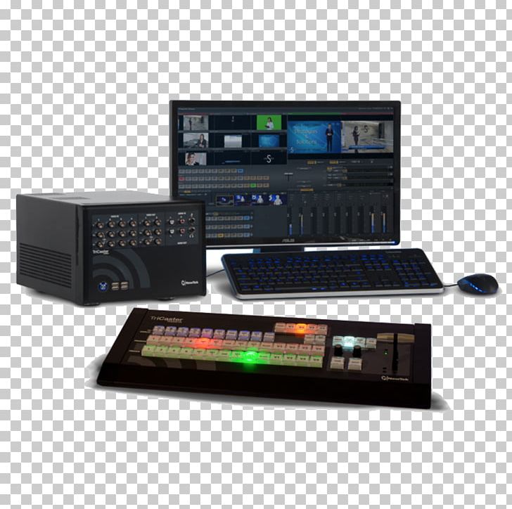 Amitrace Computer Systems NewTek Streaming Media Vision Mixer Chroma Key PNG, Clipart, Audio Receiver, Chroma Key, Computer, Computer Hardware, Controller Free PNG Download