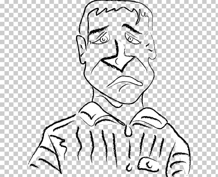 Sadness Cartoon Man PNG, Clipart, Angle, Arm, Art, Artwork, Black And White  Free PNG Download