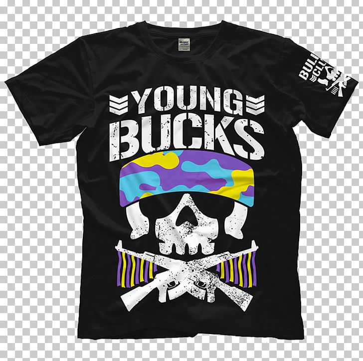 T-shirt The Young Bucks Bullet Club IWGP Tag Team Championship New Japan Pro-Wrestling PNG, Clipart, Black, Brand, Buck, Bullet, Bullet Club Free PNG Download