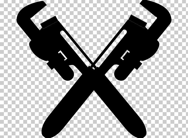 Plumbing Pipe Wrench PNG, Clipart, Black And White, Central Heating, Clip Art, Drain, Hvac Free PNG Download
