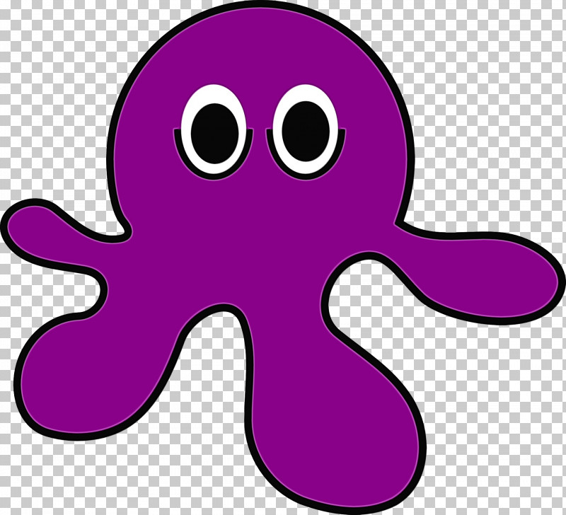 Violet Purple Pink Octopus Cartoon PNG, Clipart, Cartoon, Magenta, Octopus, Paint, Pink Free PNG Download