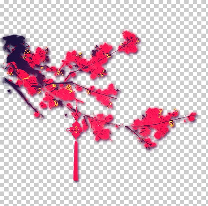 Sina Weibo Plum Blossom PNG, Clipart, Blog, Branch, Chinese Style, Creative Ads, Creative Artwork Free PNG Download