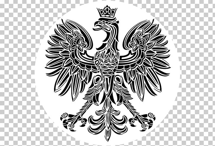 Coat Of Arms Of Poland Eagle Polish Cuisine PNG, Clipart, Animal, Animals, Bird, Bird Of Prey, Black And White Free PNG Download