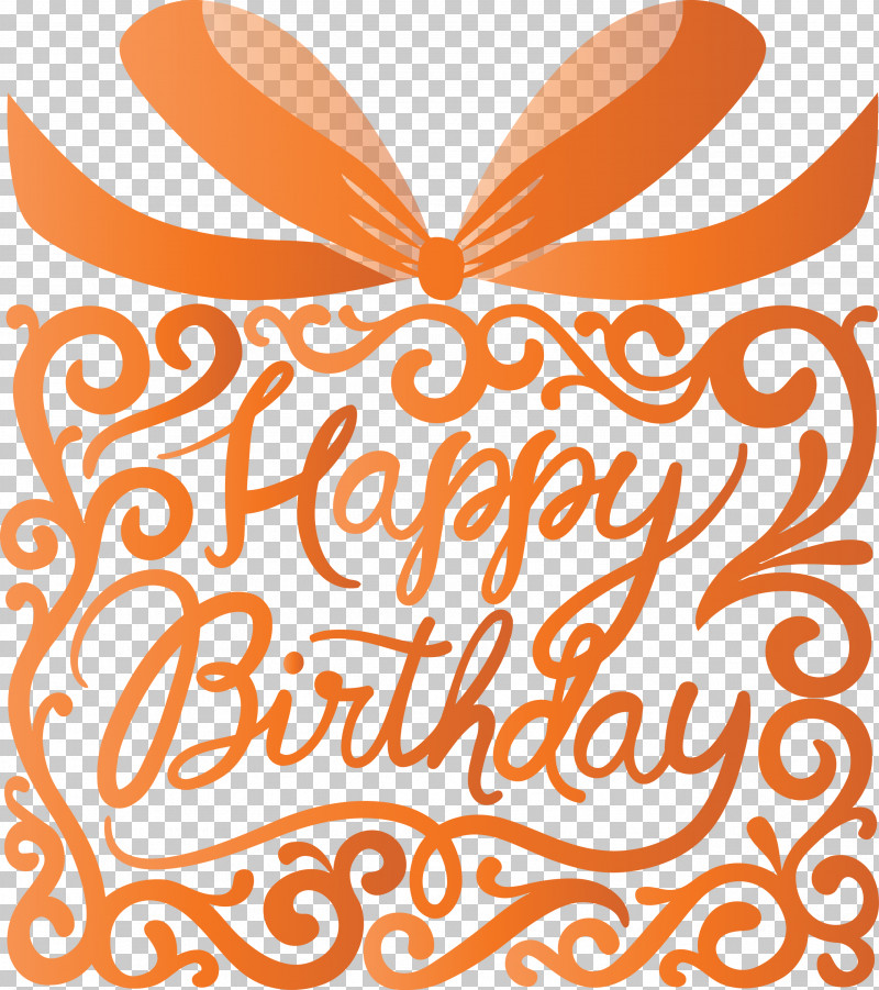 Birthday Calligraphy Happy Birthday Calligraphy PNG, Clipart, Birthday Calligraphy, Happy Birthday Calligraphy, Line, Orange, Text Free PNG Download