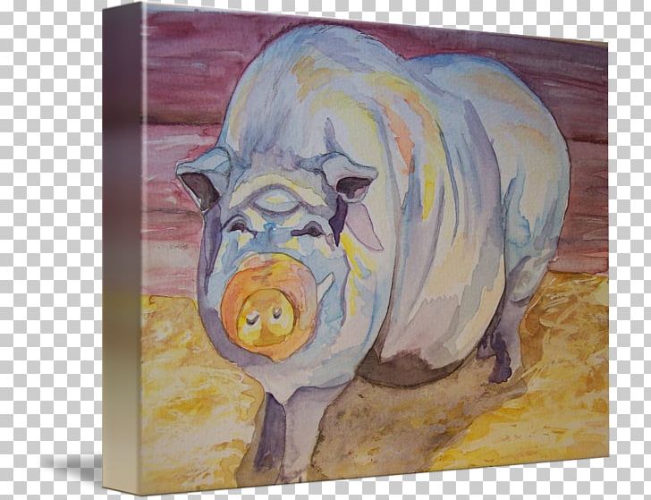 Pig Watercolor Painting Snout PNG, Clipart, Animals, Art, Fauna, Livestock, Mammal Free PNG Download