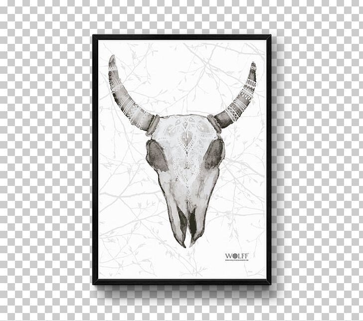 Acid-free Paper Drawing Cattle Watercolor Painting PNG, Clipart, A3 Poster, Acidfree Paper, Antler, Black And White, Bone Free PNG Download