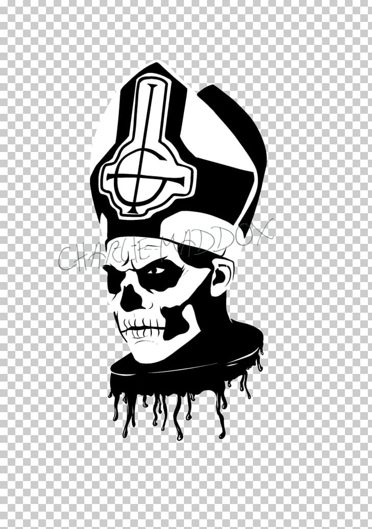 Deus In Absentia Logo PNG, Clipart, Black And White, Bone, Deviantart, Fictional Character, Hail Satan Free PNG Download