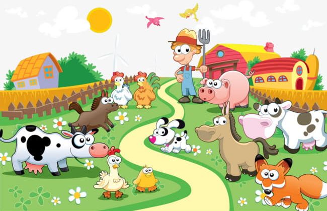 Farm Animals PNG, Clipart, Animals, Animals Clipart, Busy, Busy Farm, Cartoon Free PNG Download