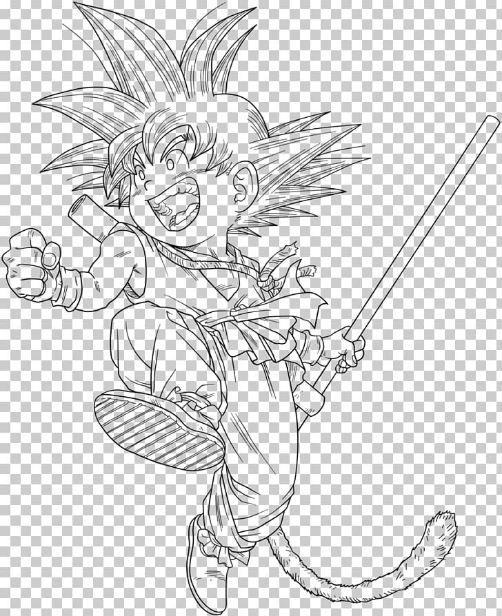 Goku Line Art Chi-Chi Dragon Ball Manga PNG, Clipart, Anime, Arm, Artwork, Black, Black And White Free PNG Download