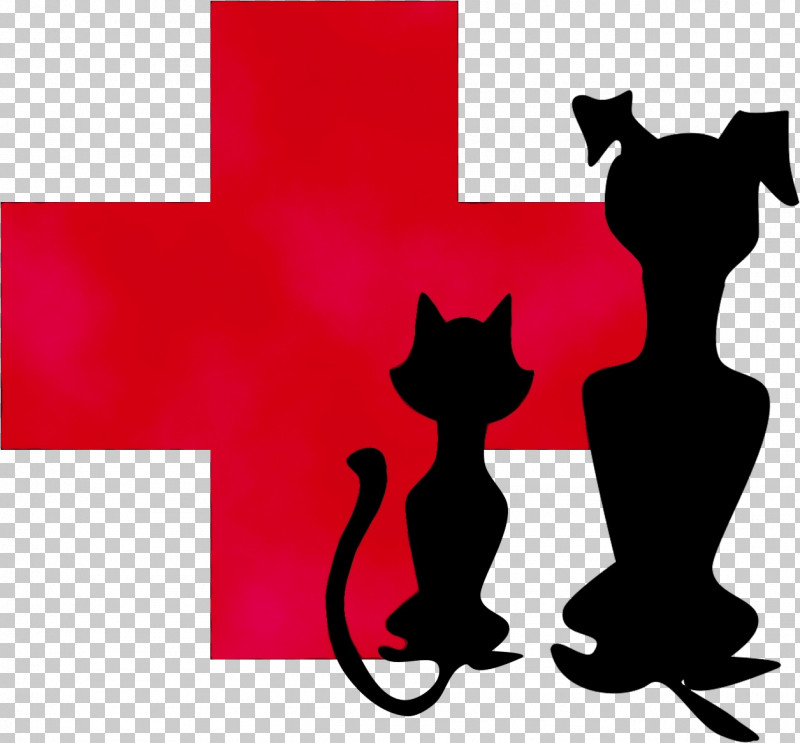 Cat Dog Silhouette Kitten Paw PNG, Clipart, Black Cat, Cat, Catdog, Dog, Kitten Free PNG Download