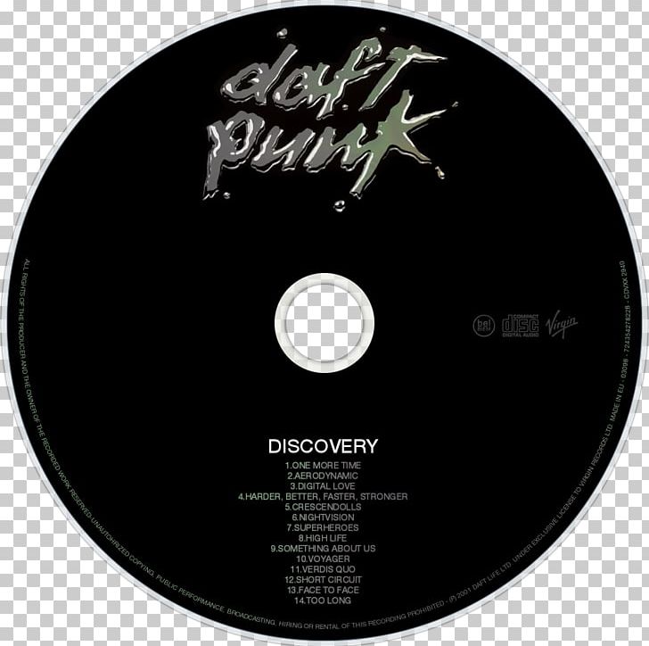 Discovery Daft Punk Phonograph Record Album LCD Soundsystem PNG, Clipart, Album, Alive 2007, Brand, Compact Disc, Daft Punk Free PNG Download