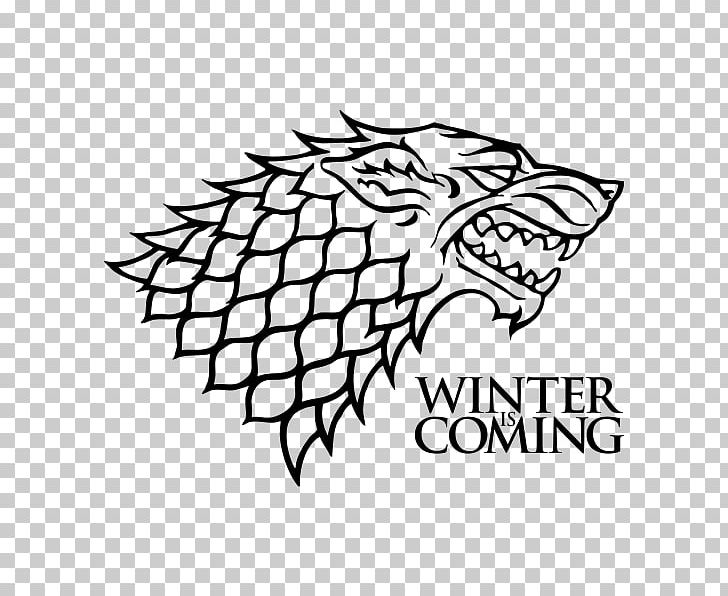 Jon Snow House Stark Winter Is Coming Decal House Targaryen PNG, Clipart, Art, Artwork, Black, Black And White, Drawing Free PNG Download