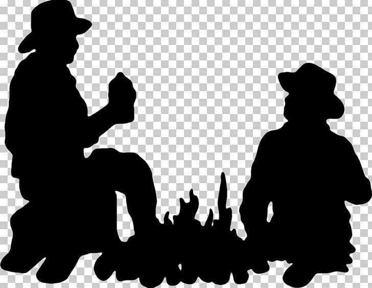 Silhouette Cowboy PNG, Clipart, Animals, Art, Black, Black And White, Campfire Free PNG Download
