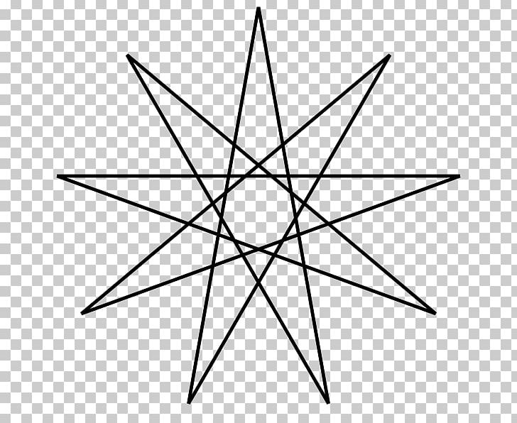 Enneagram Star Polygon Five-pointed Star PNG, Clipart, Angle, Area, Black And White, Circle, Enneagram Free PNG Download