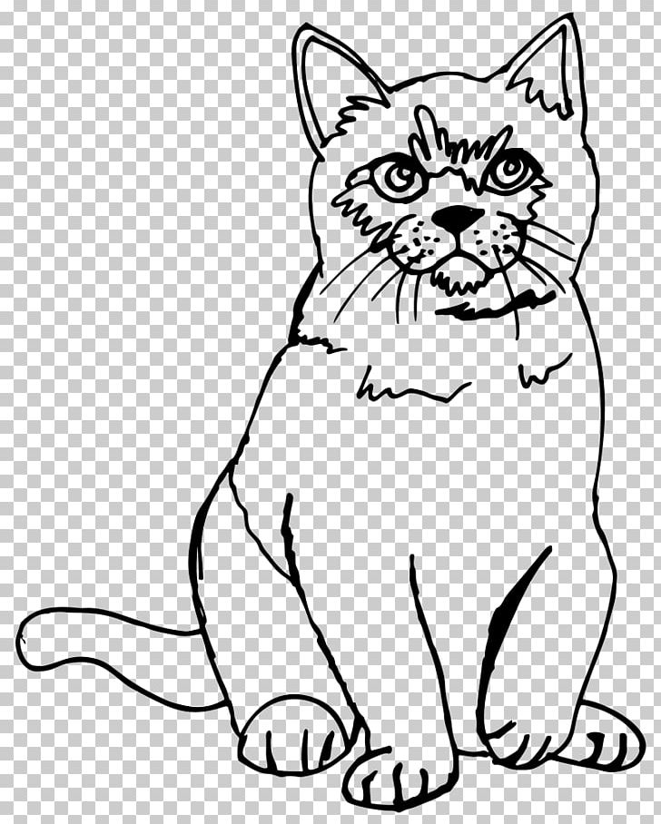 Kitten Sphynx Cat Siamese Cat Line Art Drawing PNG, Clipart, Animals, Black, Black And White, Black Cat, Carnivoran Free PNG Download