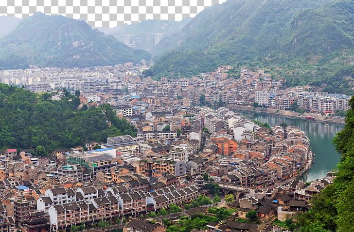 Zhenyuan Ancient Town Zhijin County Panorama Tourism PNG, Clipart, Abu Dhabi Town, Attractions, City, Fig, Historic Site Free PNG Download