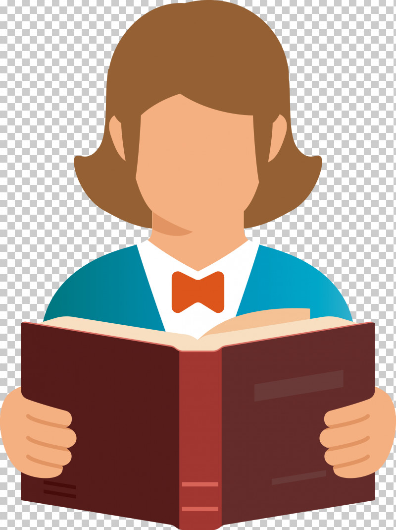 Reading Book Teacher PNG, Clipart, Behavior, Book, Cartoon, Education, Female Free PNG Download