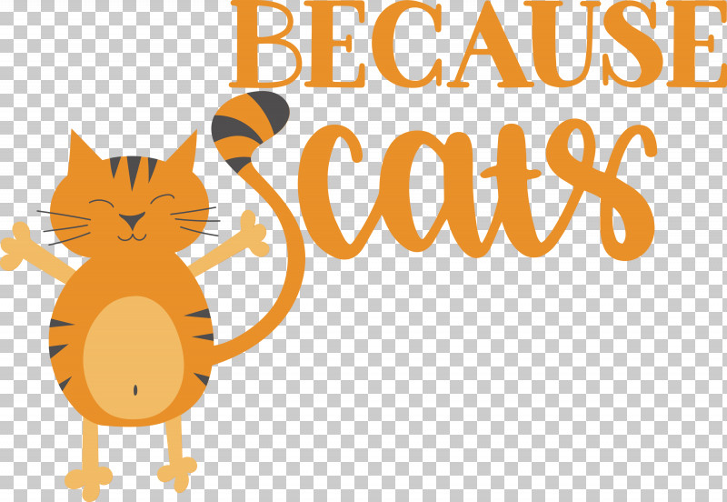 Because Cats PNG, Clipart, Cartoon, Cat, Line, Logo, Tail Free PNG Download