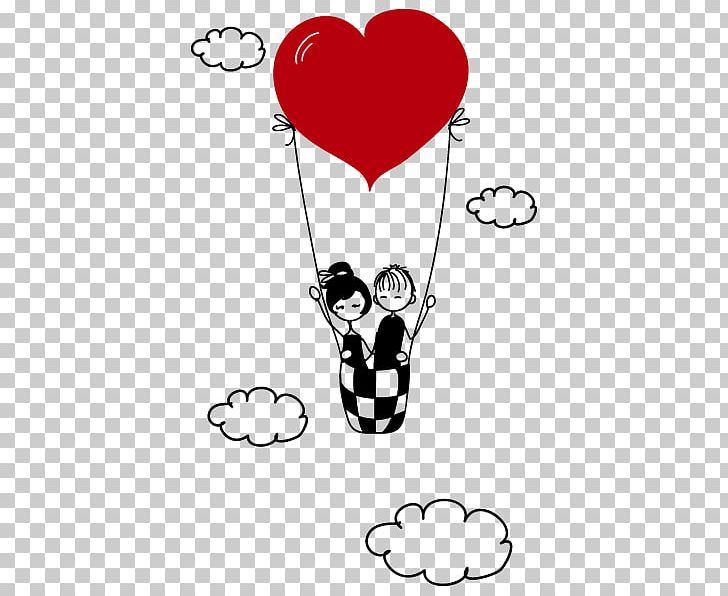 Love Cloud Boyfriend Girlfriend Romance PNG, Clipart, Amour, Area, Balloon, Black And White, Body Jewelry Free PNG Download