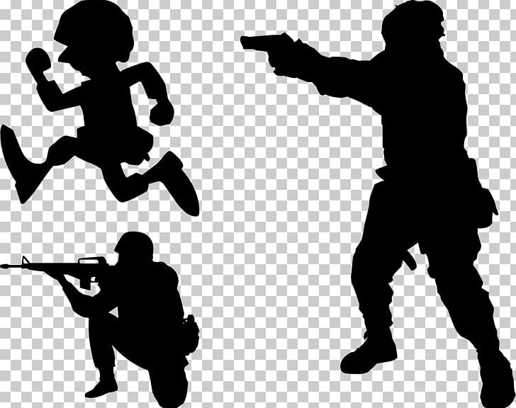 Soldier Silhouette Military Shooting Target PNG, Clipart, Army, Black And White, Combat, Firearm, Handgun Free PNG Download