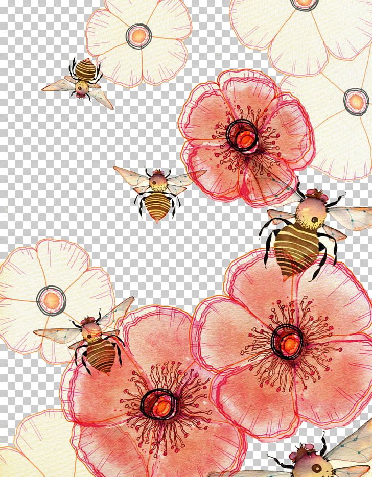 Watercolor Painting Drawing Art Illustration PNG, Clipart, Art Paintings, Bee, Bee Hive, Bees Honey, Color Free PNG Download