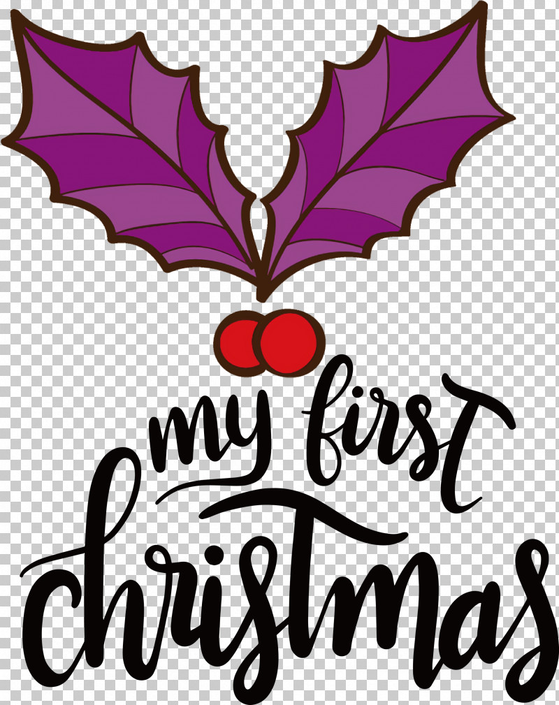 My First Christmas PNG, Clipart, Flower, Leaf, Logo, M, Meter Free PNG Download