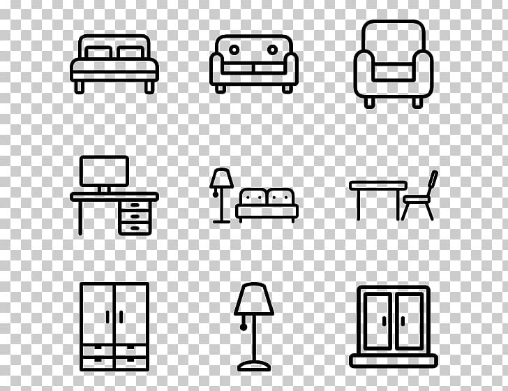 Table Computer Icons Furniture Living Room PNG, Clipart, Angle, Black, Black And White, Brand, Chair Vector Free PNG Download