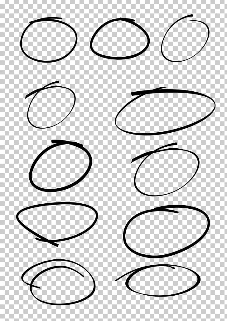 Circle Handwriting Point PNG, Clipart, Angle, Area, Auto Part, Black, Black And White Free PNG Download