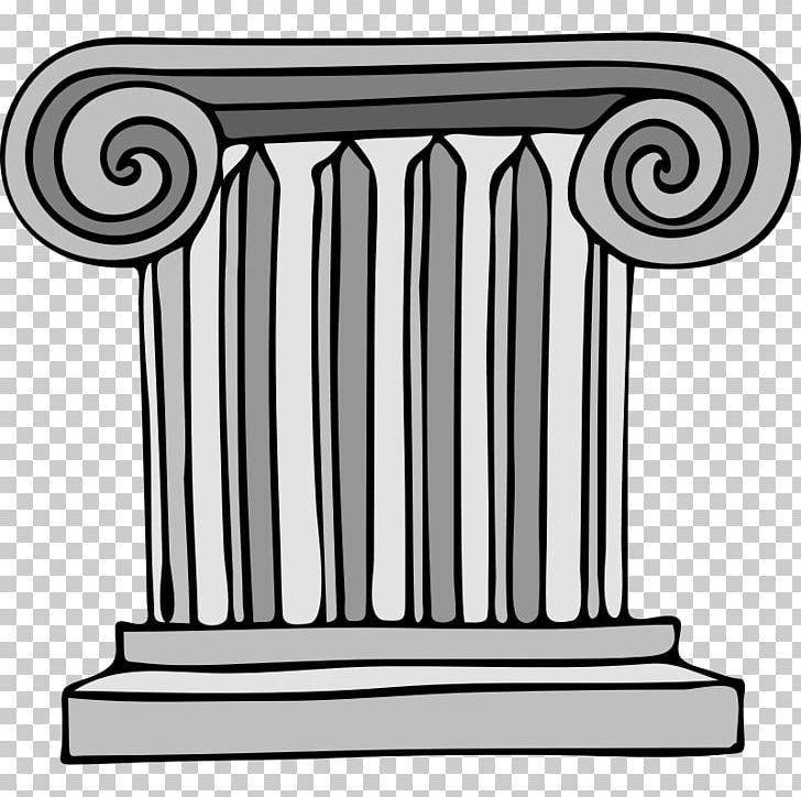 Column Free Content Ionic Order PNG, Clipart, Ancient Rome Clipart, Area, Black And White, Capital, Classical Order Free PNG Download