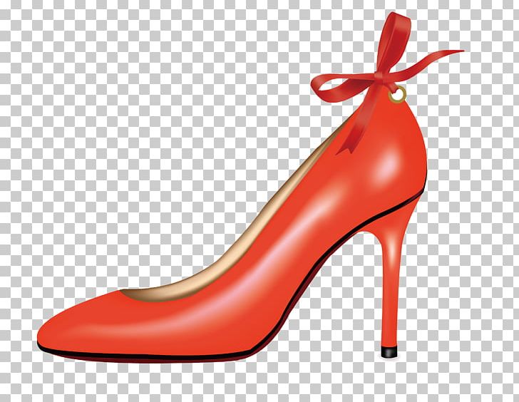 High-heeled Footwear Red Shoe Orange PNG, Clipart, Accessories, Basic Pump, Cartoon, Cartoon High Heels, Color Free PNG Download