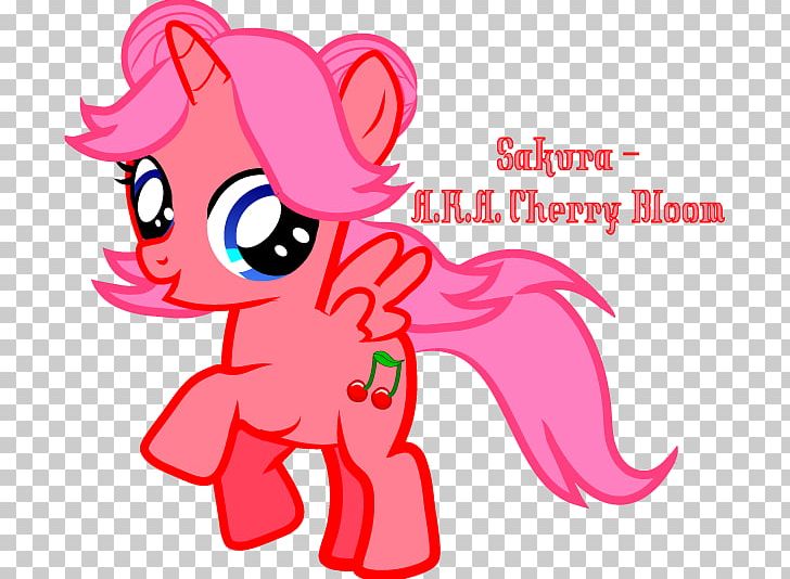 My Little Pony Cherry Blossom Fan Art Cartoon PNG, Clipart, Animal Figure, Area, Art, Artwork, Blossom Free PNG Download