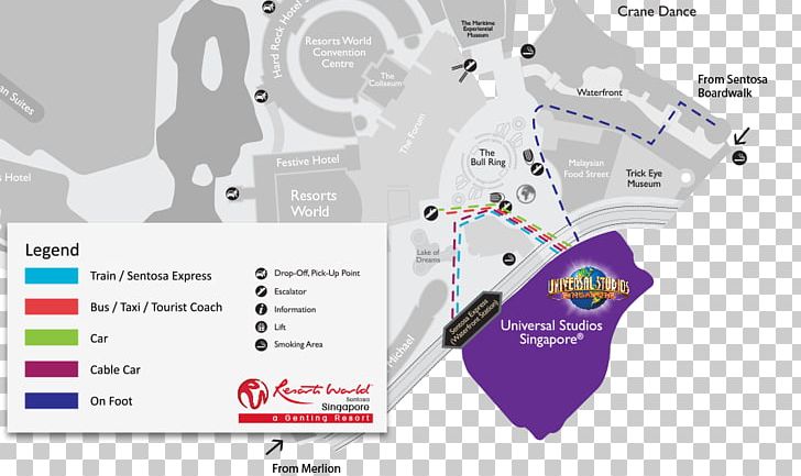 Universal Studios Singapore Waterfront Monorail Station Sentosa Express Universal Orlando Hotel PNG, Clipart, Area, Brand, Diagram, Electronic Ticket, Graphic Design Free PNG Download