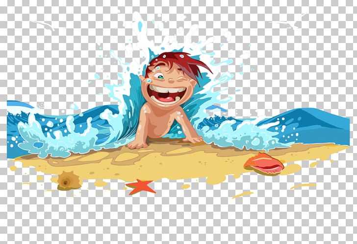 Beach Summer Vacation Cartoon PNG, Clipart, Animation, Anime, Art, Beach, Child Free PNG Download