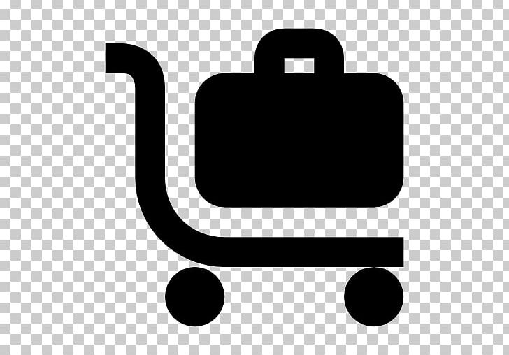 Baggage Cart Computer Icons PNG, Clipart, Baggage, Baggage Car, Baggage Cart, Black, Black And White Free PNG Download