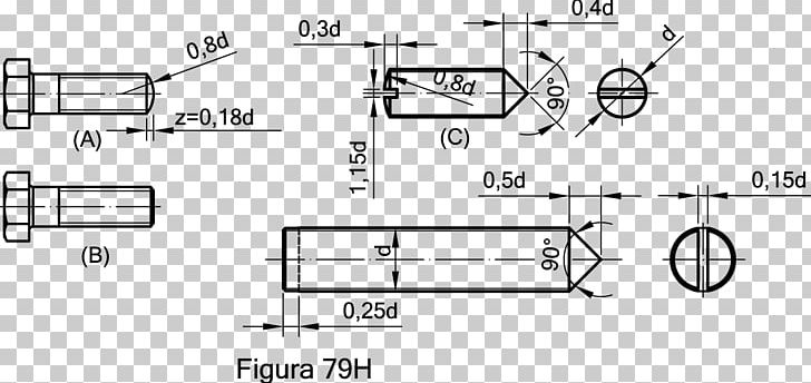 Screw Technical Drawing Threading PNG, Clipart, Angle, Area, Autocad, Auto Part, Black And White Free PNG Download