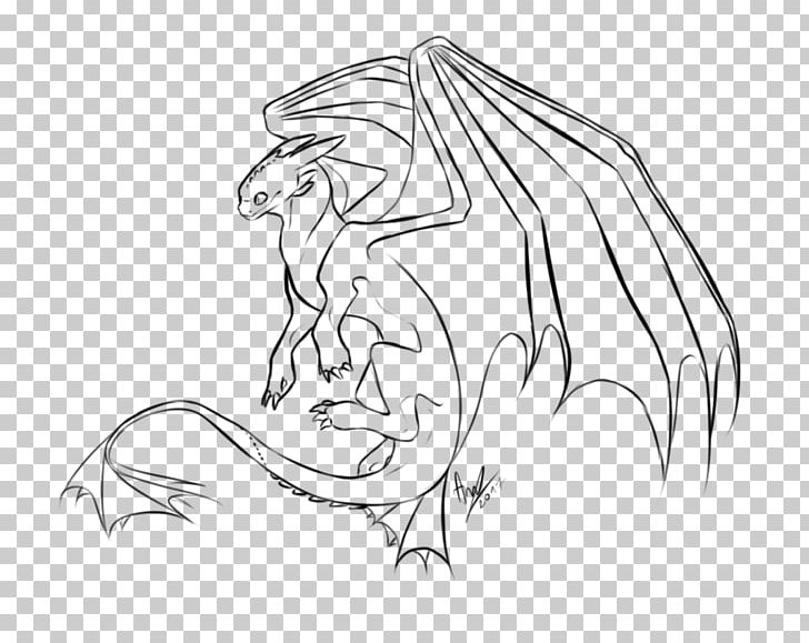 Line Art Drawing Night Fury Sketch PNG, Clipart, Arm, Art, Artwork, Black And White, Carnivoran Free PNG Download