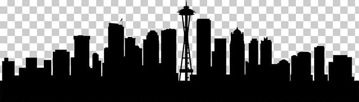 Seattle Wall Decal Sticker Skyline PNG, Clipart, Black And White, Canvas Print, City, Cityscape, Computer Wallpaper Free PNG Download