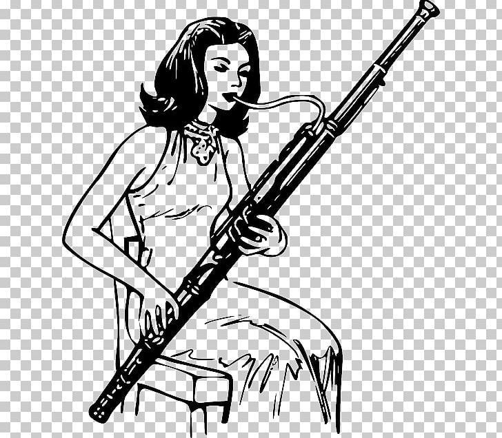 Bassoon Musical Instruments PNG, Clipart, Art, Artwork, Bassoon, Black And White, Cartoon Free PNG Download