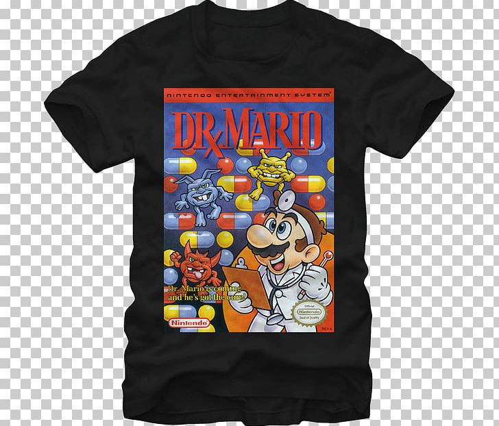 T-shirt Dr. Mario Super Mario Bros. 3 Super Nintendo Entertainment System PNG, Clipart, Arcade Game, Brand, Clothing, Dr Mario, Game Free PNG Download
