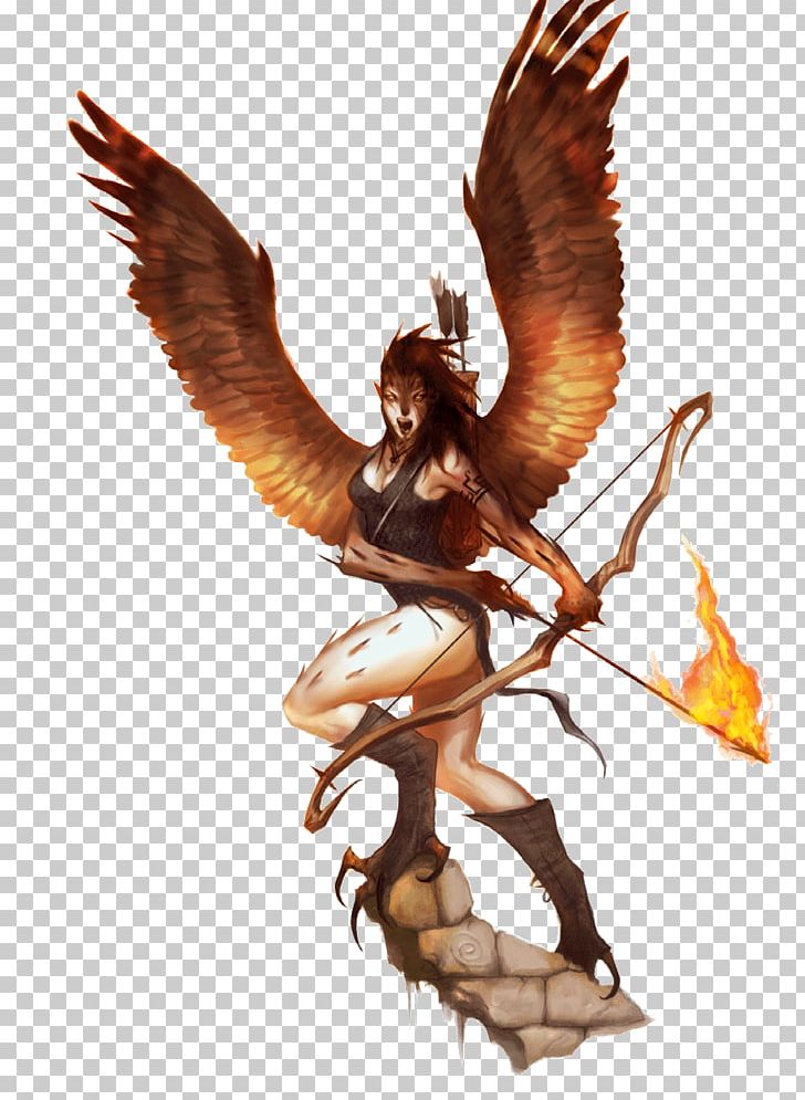Pathfinder Roleplaying Game Dungeons & Dragons Harpy Legendary Creature Greek Mythology PNG, Clipart, Angel, Bird, Bird Of Prey, D20 System, Dire Corby Free PNG Download