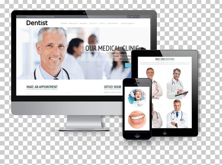 Responsive Web Design Web Template System Joomla PNG, Clipart, Adobe Muse, Business, Collaboration, Dentist, Dentistry Free PNG Download